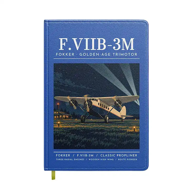 Fokker F.VIIb-3m - Poster - Notebook - Blue