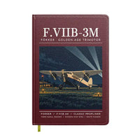 Thumbnail for Fokker F.VIIb-3m - Poster - Notebook - Dark Red