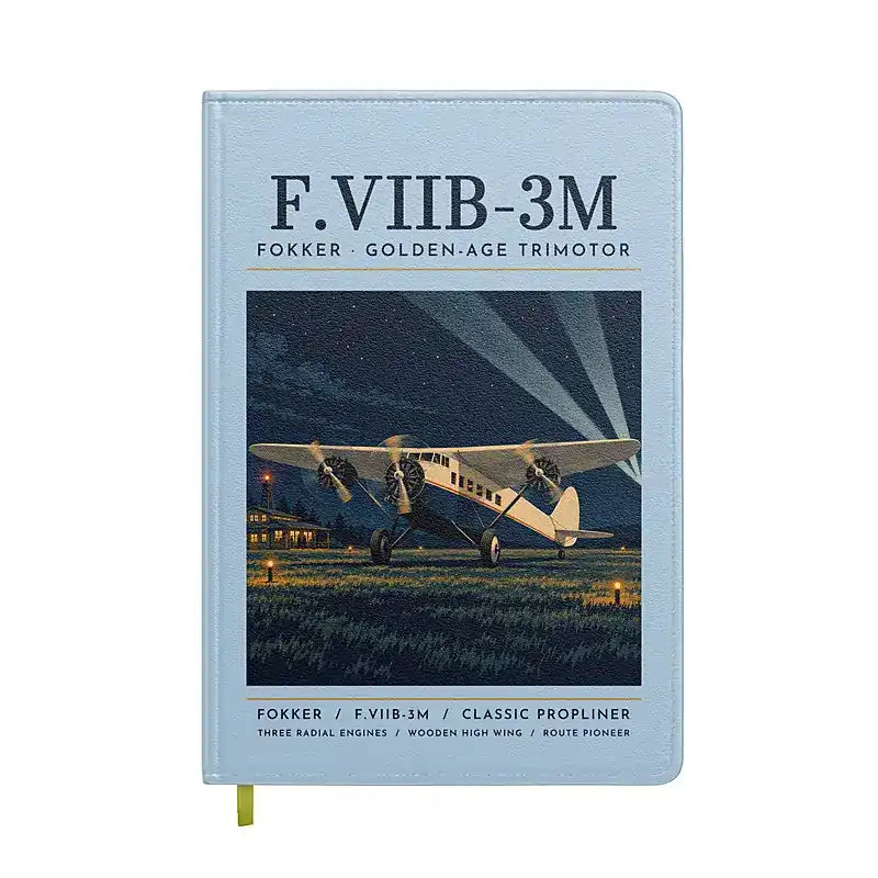 Fokker F.VIIb-3m - Poster - Notebook - Light Blue