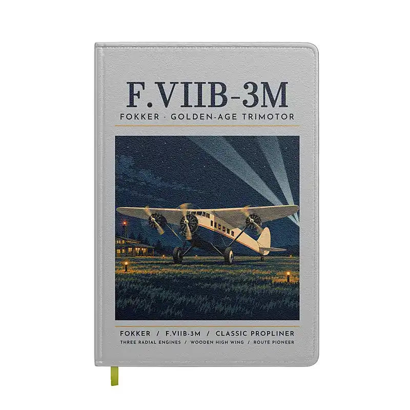 Fokker F.VIIb-3m - Poster - Notebook - Light Gray