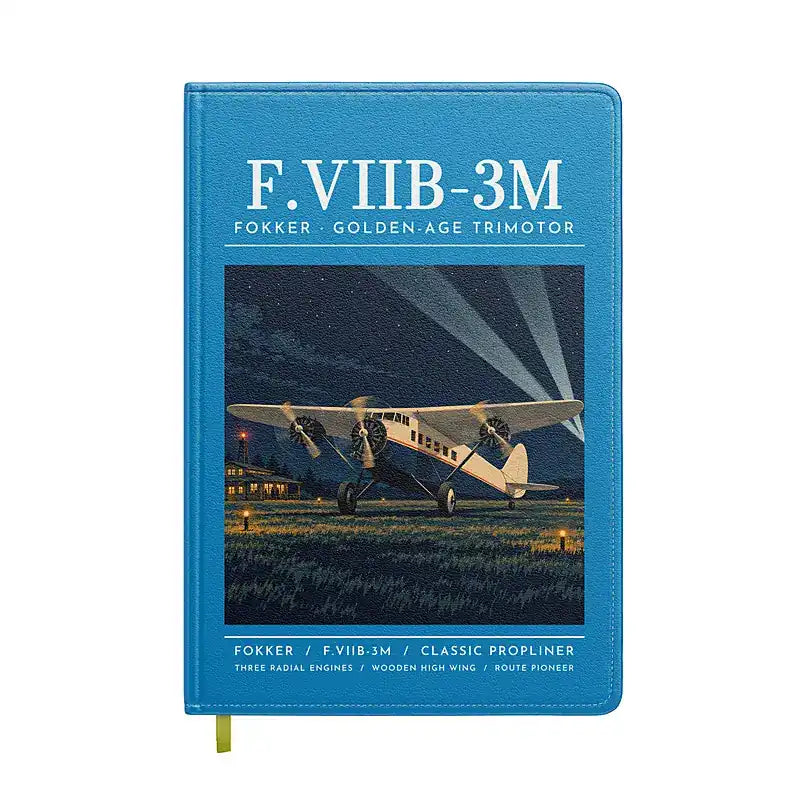 Fokker F.VIIb-3m - Poster - Notebook - Turquoise