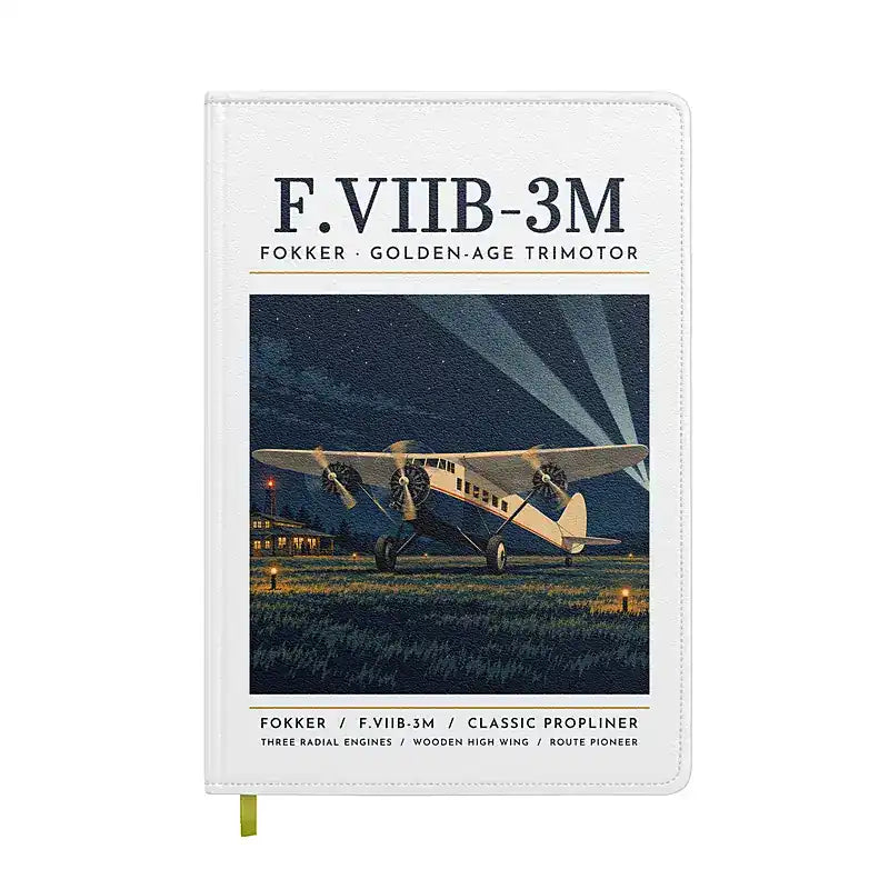 Fokker F.VIIb-3m - Poster - Notebook - White