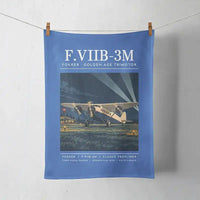 Thumbnail for Fokker F.VIIb-3m - Poster - Towel - Blue