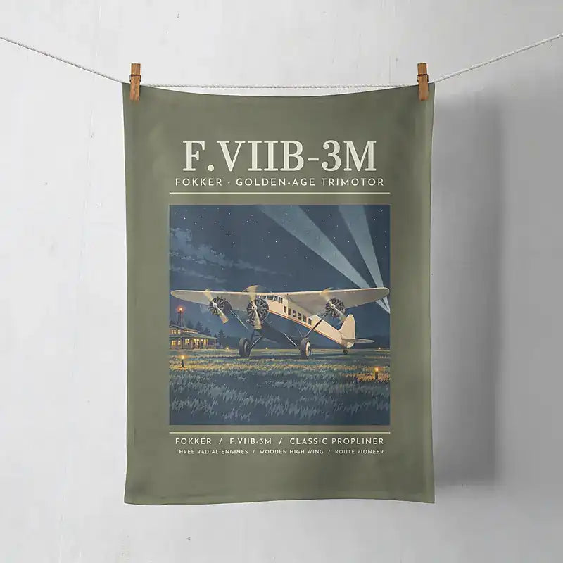 Fokker F.VIIb-3m - Poster - Towel - Green Army