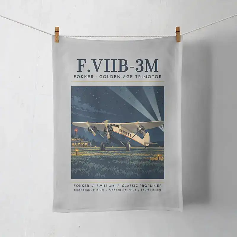 Fokker F.VIIb-3m - Poster - Towel - Light Gray