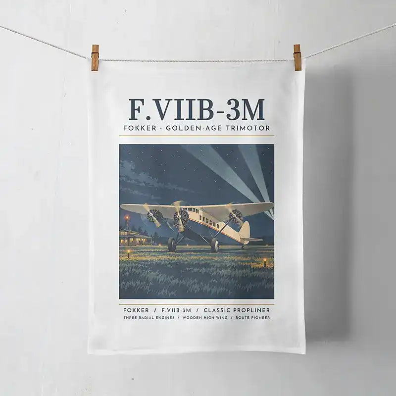 Fokker F.VIIb-3m - Poster - Towel - White
