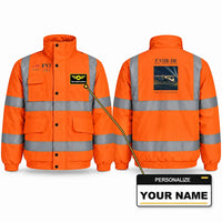 Thumbnail for Fokker F.VIIb-3m Reflective Winter Jackets - Poster + Name - Orange