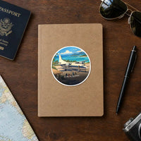 Thumbnail for Fokker F27 Mark 500 Friendship - 3D - Circle Sticker - Notebook