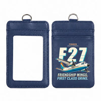 Thumbnail for Fokker F27 Mark 500 Friendship - Cartoon - ID Card Holder - Navy Blue