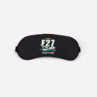 Thumbnail for Fokker F27 Mark 500 Friendship - Cartoon + Name - Sleep Mask - Black