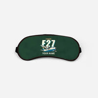 Thumbnail for Fokker F27 Mark 500 Friendship - Cartoon + Name - Sleep Mask - Dark Green