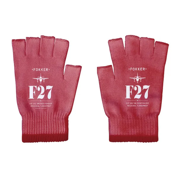 Fokker F27 Mark 500 Friendship - Gloves - Cut - Heritage - Red