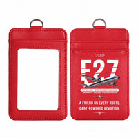 Thumbnail for Fokker F27 Mark 500 Friendship - Original - ID Card Holder - Red