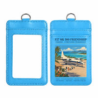 Thumbnail for Fokker F27 Mark 500 Friendship - Poster - ID Card Holder - Blue