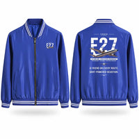 Thumbnail for Fokker F27 Mark 500 Friendship Stylish Jackets - Baseball Collar - Original - Royal Blue
