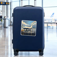 Thumbnail for Fokker F28 Mark 4000 Fellowship - 3D - Square Sticker - Suitcase