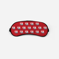 Thumbnail for Fokker F28 Mark 4000 Fellowship - Cartoon Pattern - Sleep Mask - Red