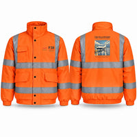 Thumbnail for Fokker F28 Mark 4000 Fellowship Reflective Winter Jackets - Poster - Orange