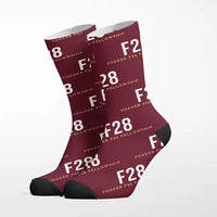 Thumbnail for Fokker F28 Mark 4000 Fellowship - Socks - Burgundy