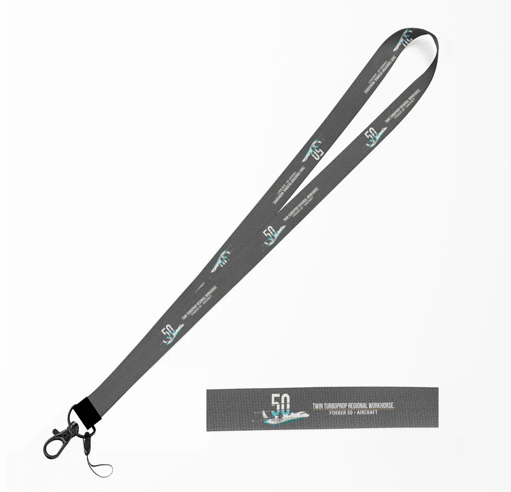 Fokker 50 lanyard - gray