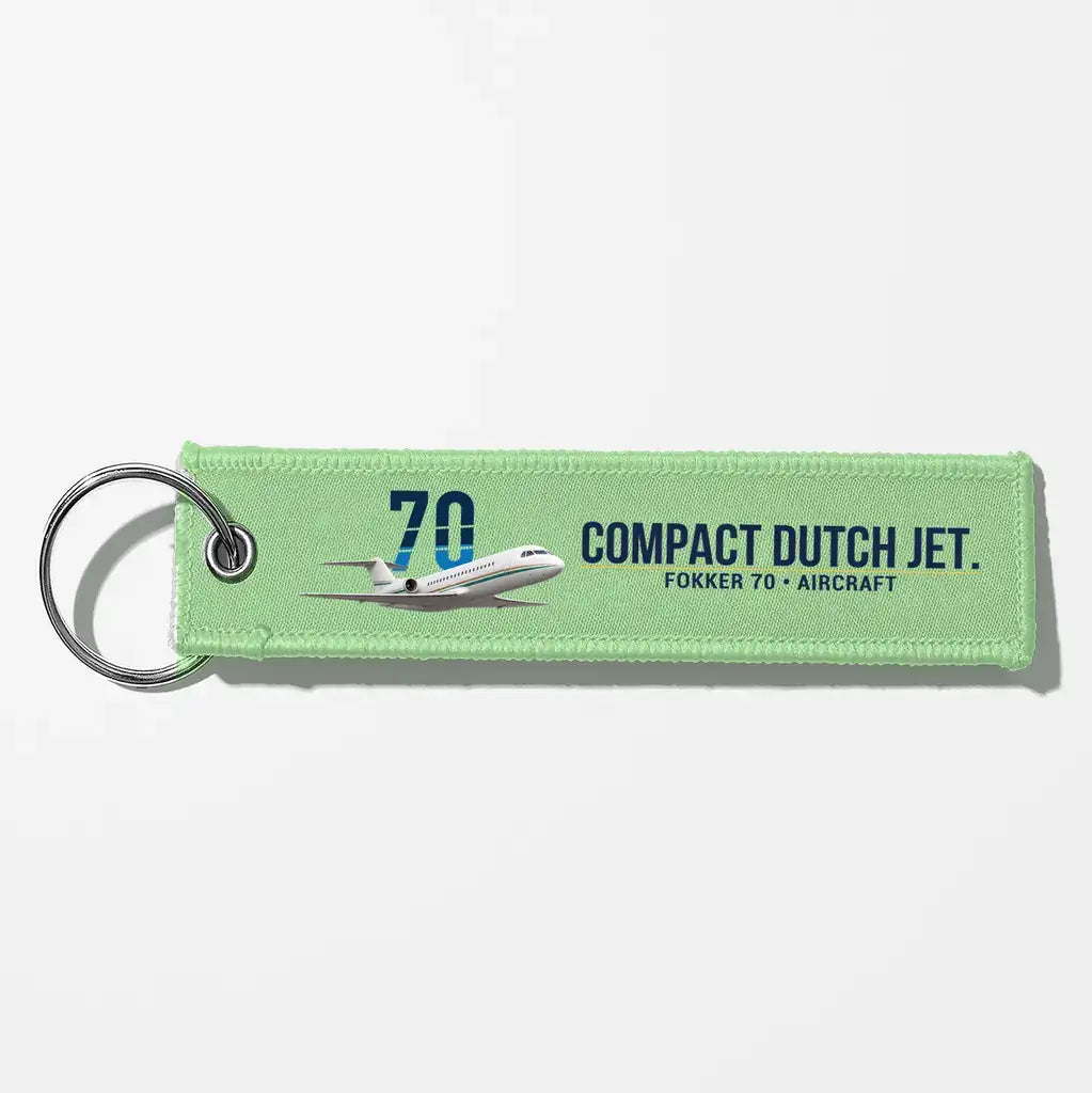 Fokker 70 Aviator Key Chains - Light Green