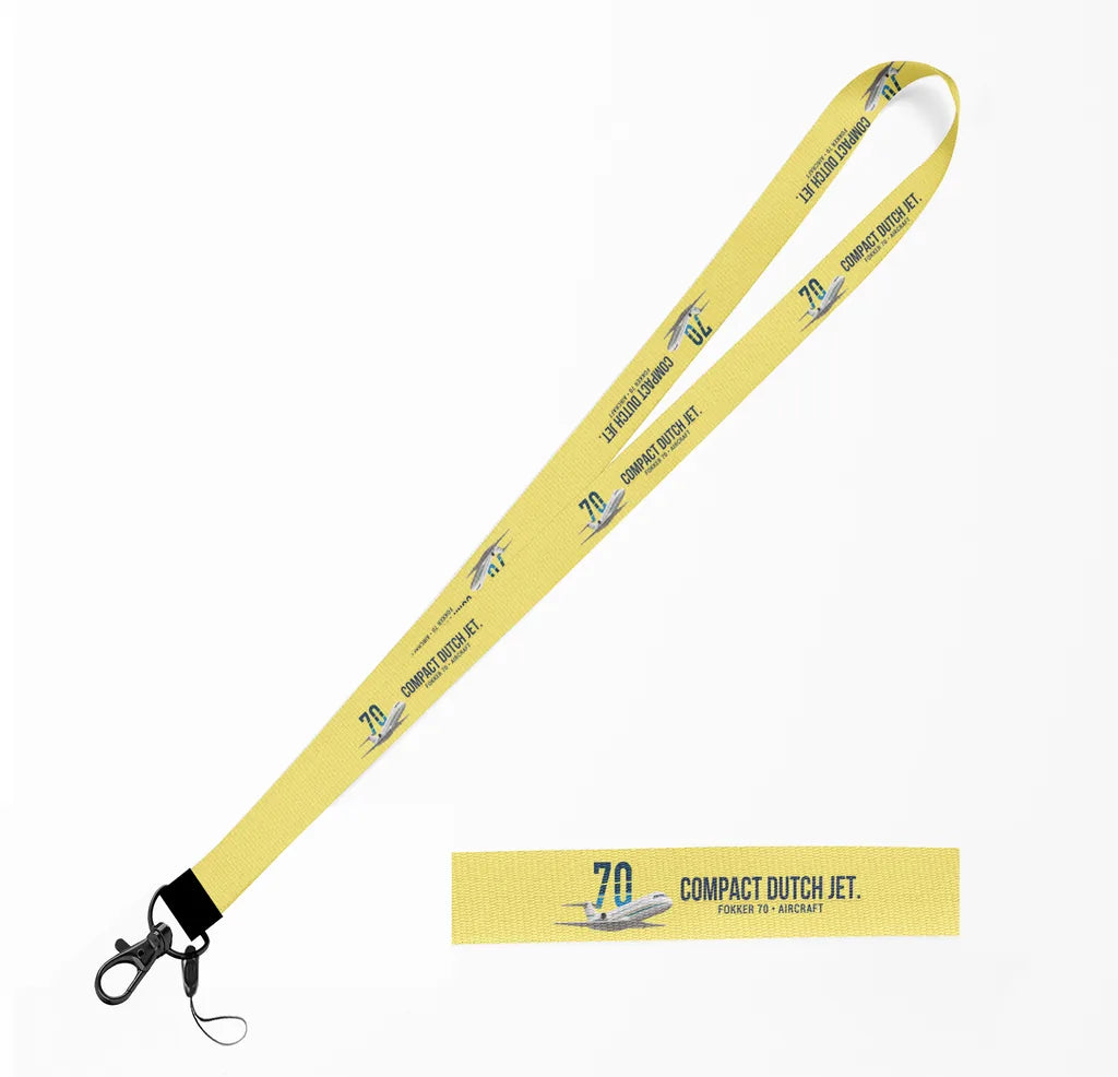 Fokker 70 lanyard - yellow