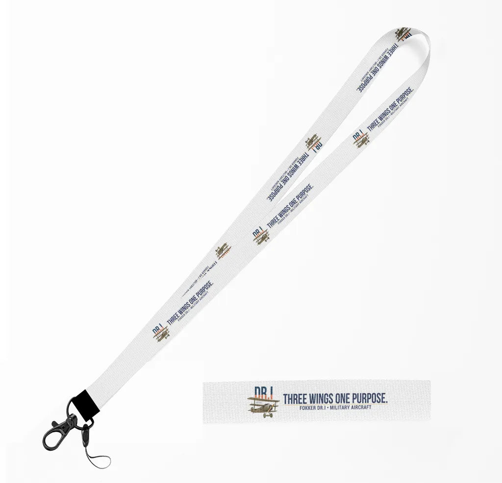 Fokker Dr.I lanyard - white