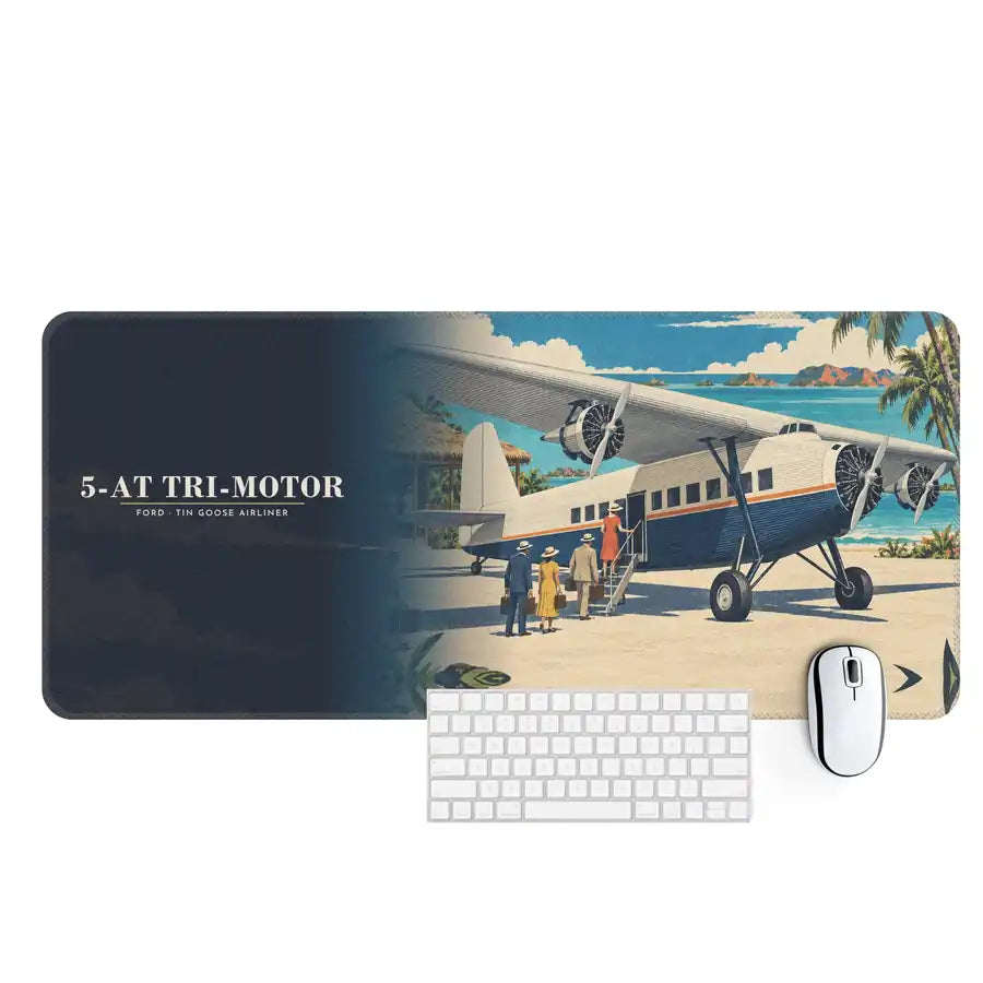 Ford 5-AT Tri-Motor - 3D - Desk Mat - Full Print