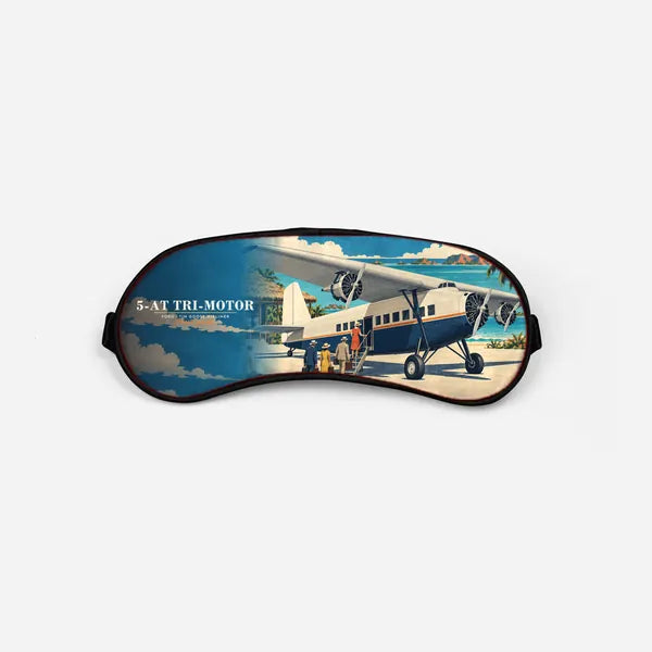 Ford 5-AT Tri-Motor - 3D + Name - Sleep Mask - Full Print
