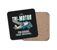 Thumbnail for Ford 5-AT Tri-Motor - Cartoon - Coaster - Black