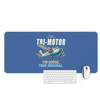 Thumbnail for Ford 5-AT Tri-Motor - Cartoon - Desk Mat - Blue