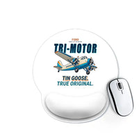 Thumbnail for Ford 5-AT Tri-Motor - Cartoon - Ergonomic Mouse Pad - White