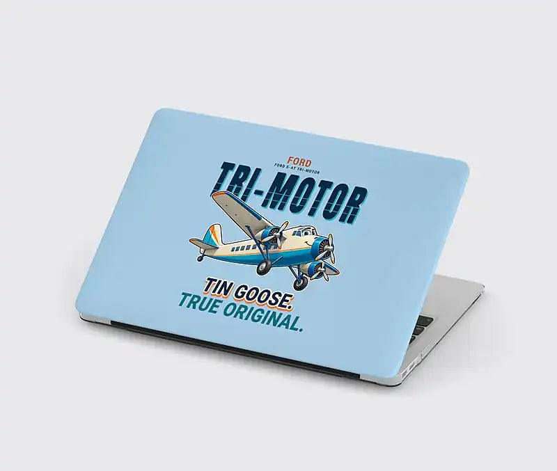 Ford 5-AT Tri-Motor - Cartoon - MacBook Case - Light Blue