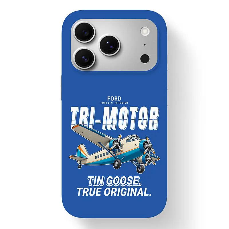 Ford 5-AT Tri-Motor - Cartoon - MagSafe iPhone 17 Pro - Blue