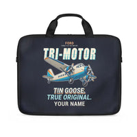 Thumbnail for Ford 5-AT Tri-Motor - Cartoon + Name - Laptop Bag
