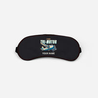 Thumbnail for Ford 5-AT Tri-Motor - Cartoon + Name - Sleep Mask - Black