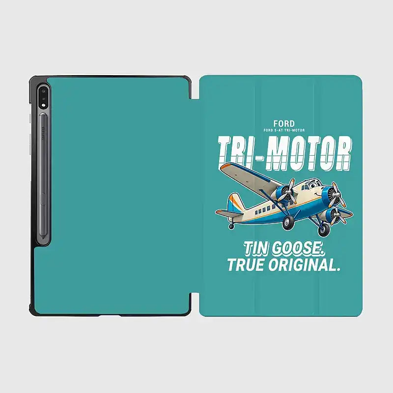 Ford 5-AT Tri-Motor - Cartoon - Samsung Tablet - Turquoise
