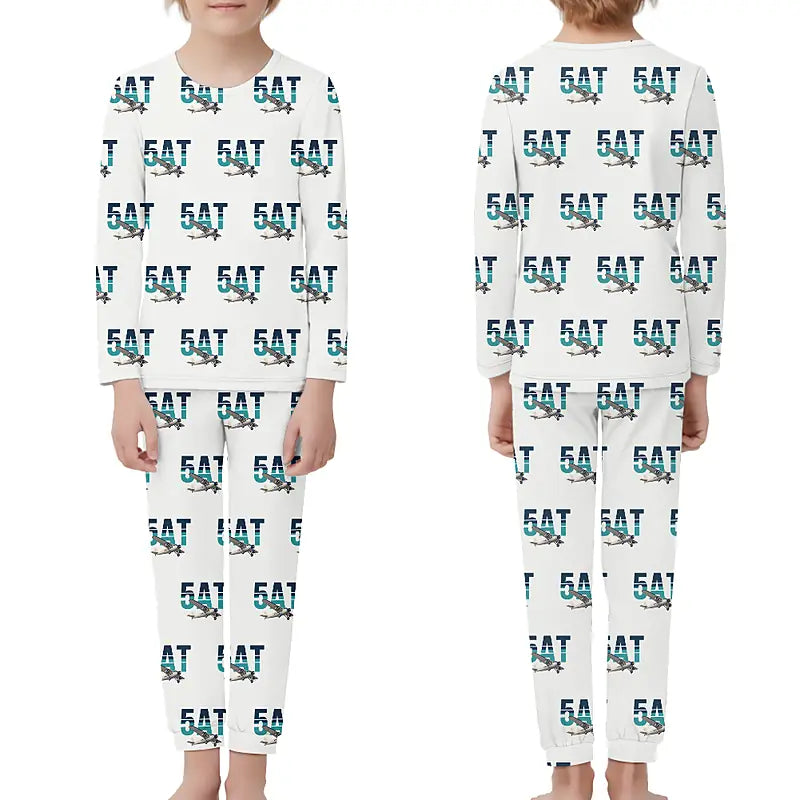 Ford 5-AT Tri-Motor - Children Pajamas - Original Pattern - White