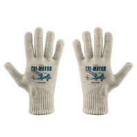 Thumbnail for Ford 5-AT Tri-Motor - Gloves - Full - Cartoon + Name - Beige
