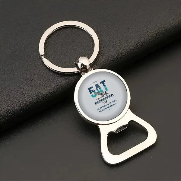 Ford 5-AT Tri-Motor - Original - Bottle Opener Key Chain - Light Gray