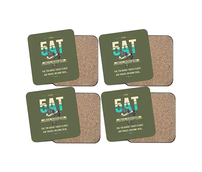 Ford 5-AT Tri-Motor - Original - Coaster Set - Green Army
