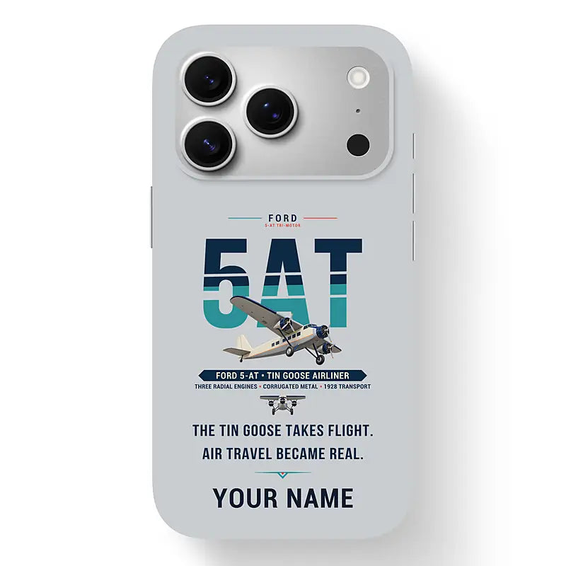 Ford 5-AT Tri-Motor - Original + Name - MagSafe iPhone 17 Pro - Light Gray