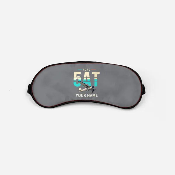 Ford 5-AT Tri-Motor - Original + Name - Sleep Mask - Gray