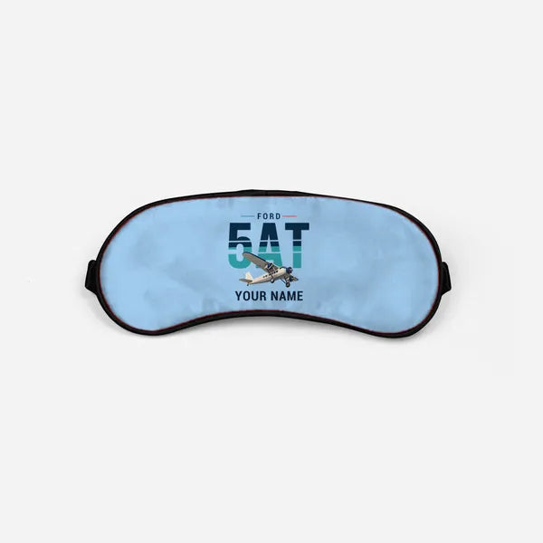 Ford 5-AT Tri-Motor - Original + Name - Sleep Mask - Light Blue
