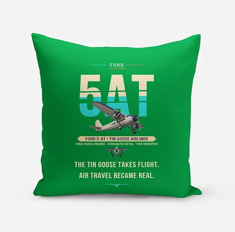 Ford 5-AT Tri-Motor - Original - Pillow - Green