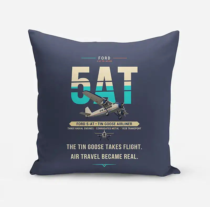 Ford 5-AT Tri-Motor - Original - Pillow - Navy Blue