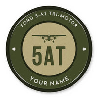 Thumbnail for Ford 5-AT Tri-Motor Patches - Circle + Name - Olive Khaki