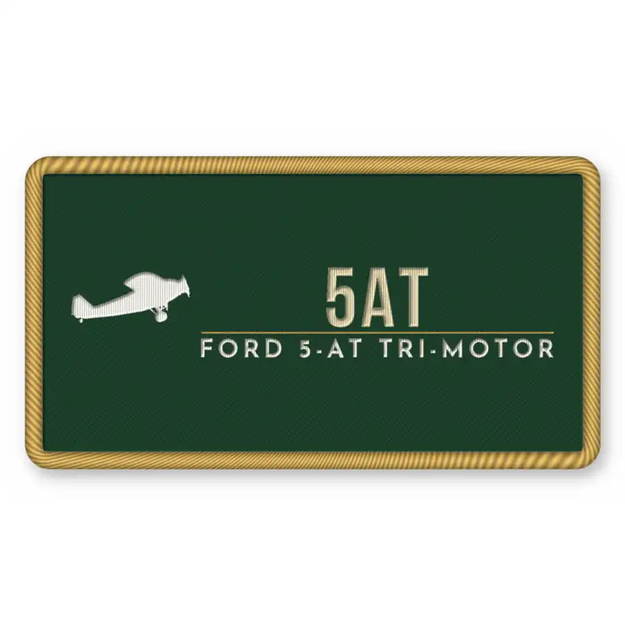 Ford 5-AT Tri-Motor Patches - Rectangle - Forest Gold