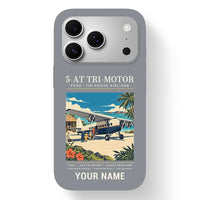 Thumbnail for Ford 5-AT Tri-Motor - Poster + Name - MagSafe iPhone 17 Pro - Gray