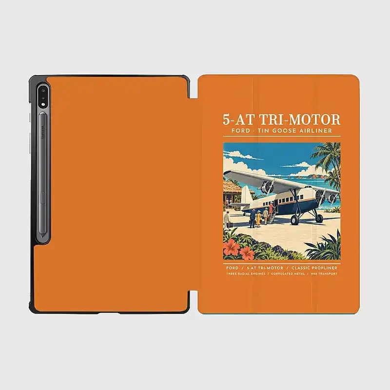 Ford 5-AT Tri-Motor - Poster - Samsung Tablet - Orange